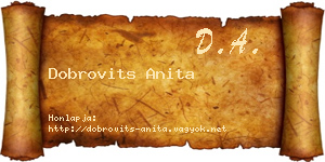 Dobrovits Anita névjegykártya